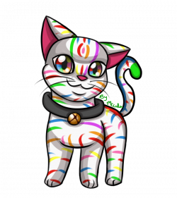 Rainbow Tabby Cat by KalonKittieKat on DeviantArt