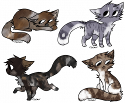 Realistic Cat Adoptables Batch 52 by Shiverpelts-adopts on DeviantArt