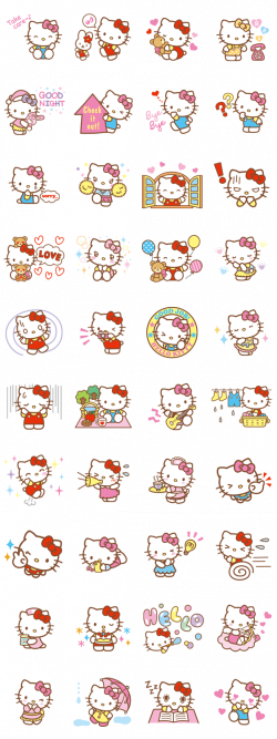 画像 - Hello Kitty (Happy Days ver.) by Sanrio - Line.me | Genre ...