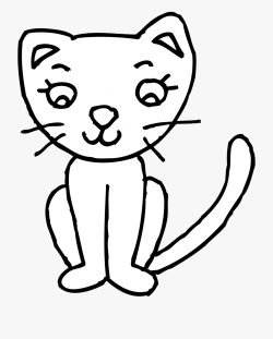 Kitten Playing Clipart - Cat Clipart To Color , Transparent ...
