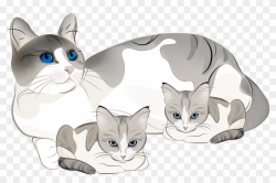 28 Collection Of Cat And Kitten Clipart - 2012, HD Png ...