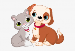 Cats Vs Dogs Clip Art - Kitten And Puppy Clipart Transparent ...