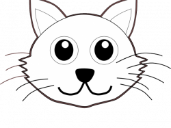 Cartoon Cat Face - Cute Cat 2018