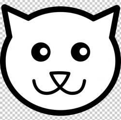Cat Kitten Face PNG, Clipart, Black, Black And White, Black ...