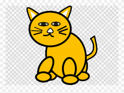 Yellow Cat Clipart Cat Kitten Clip Art - Custom Orange Cat ...
