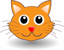 Clipart - funny kitty face