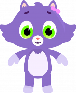 Medium Purple Cute Cat Clipart Png Download - Clipartly.comClipartly.com