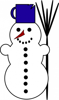 Stunning Snowman With Top Hat Coloring Page Purple Kitty Clip Art ...