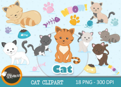 SALE Cat Clipart : 