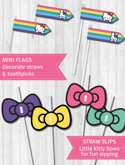 Hello Kitty Party Decor Pack - Rainbow – WonderBash