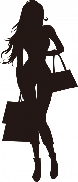 Fashion Silhouette Clip art - Fashion shopping girl silhouette 861 ...