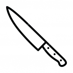 Chef Knife Silhouette at GetDrawings.com | Free for personal use ...