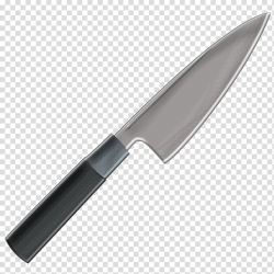 Vexel Knife, black handled kitchen knife illustration ...