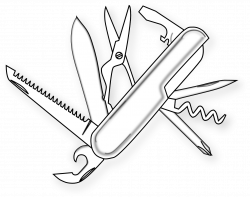 28+ Collection of Swiss Army Knife Drawing | High quality, free ...