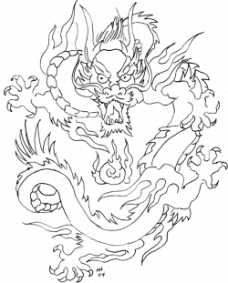 Chinese Dragon front view | Chinese Dragon Face Drawings Chinese ...