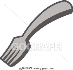 Vector Clipart - Dining fork. Vector Illustration gg88156302 ...