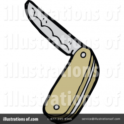 Pocket Knife Clipart #1242925 - Illustration by lineartestpilot