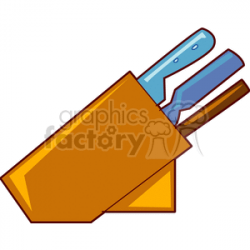 kitchen knife set clipart. Royalty-free clipart # 147993