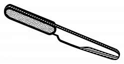 Clipart - knife - lineart