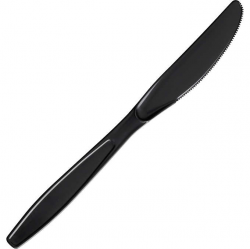 Vital Heavy Weight Plastic Knife, Black, 1000 ct