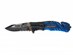 Blue Lives Matter Personalized Tactical Knife