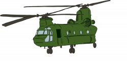 OnlineLabels Clip Art - Chinook Helicopter 1