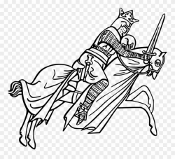 Knights Cliparts 10, Buy Clip Art - Knight Black White Png ...