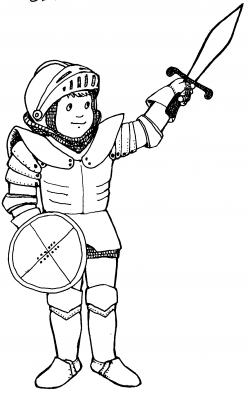 Knight clipart black and white 1 » Clipart Station