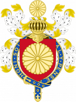 File:Coat of Arms of Japanese Emperor (Knight of the Garter Variant ...