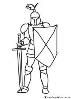 How to Draw Knights Cartoon Characters : Drawing Tutorials ...