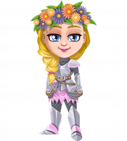 Vector Female Knight Character - Flora Кnightmaiden | GraphicMama ...
