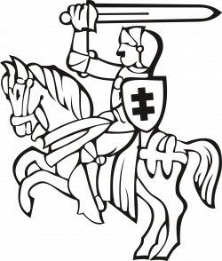 Clipart - Knight on horseback 11
