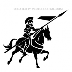 Knight on horse image free vector freevectors clipart - Clip ...