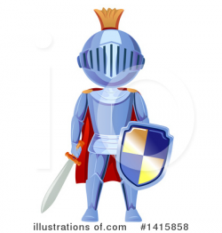 Knight Clipart #1415858 - Illustration by BNP Design Studio