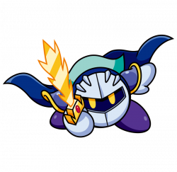 Kirby Meta Knight Holding Sword transparent PNG - StickPNG