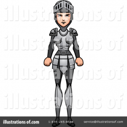 Female Knight Clipart #1389205 - Illustration by Cory Thoman