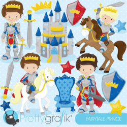 Fairytale prince clipart for scrapbooking, knight clipart ...