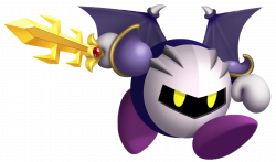 Kirby Meta Knight Running With Sword PNG - PHOTOS PNG