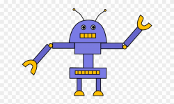 Robot Clipart Easy - Robot Parts Easy To Draw - Png Download ...