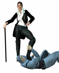 Woman Musketeer Foot on Knight transparent PNG - StickPNG