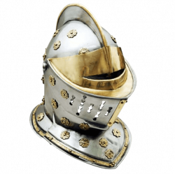 Golden Knight Helmet - ZS-910899 from Dark Knight Armoury