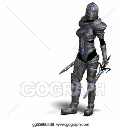 Drawing - Female fantasy knight. Clipart Drawing gg53866538 ...
