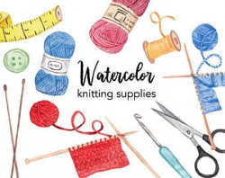 Knitting clipart | Etsy