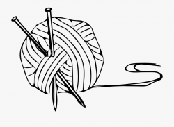 Yarn Clipart Black And White - Knitting Clip Art #780407 ...