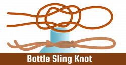 Bottle Sling Knot Infographic | Scoutmastercg.com