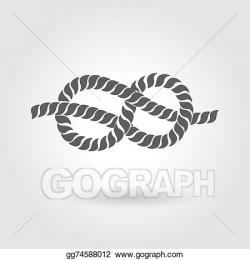 Stock Illustration - Rope eight knot . Clipart gg74588012 ...
