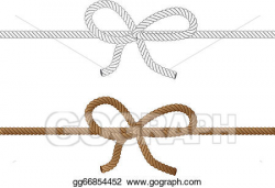 Vector Art - Rope bow. Clipart Drawing gg66854452 - GoGraph