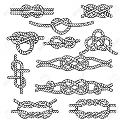 Stock Vector | Card Ideas | Rope knots, Rope tattoo ...