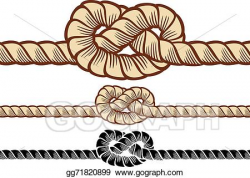Vector Art - Rope knot. Clipart Drawing gg71820899 - GoGraph