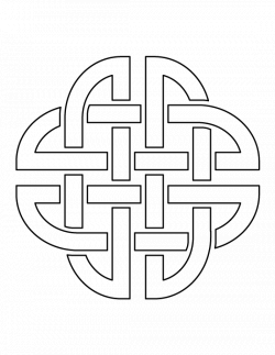Celtic knot pattern. Use the printable outline for crafts, creating ...